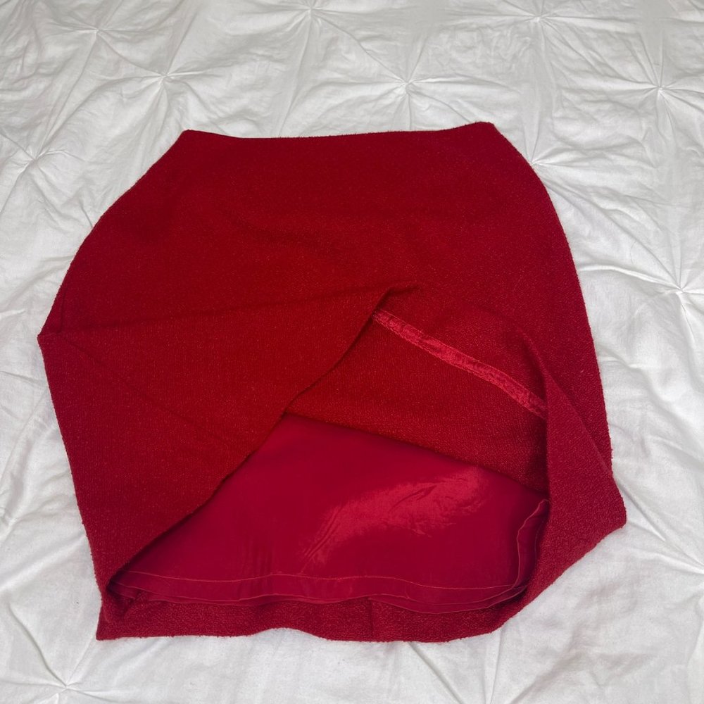 Talbots Petites Red Wool Pencil Skirt Size 4 - Picture 8 of 10